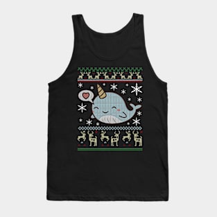 Christmas Ugly Sweater Narwhal Shirt Gift Decorations Tank Top